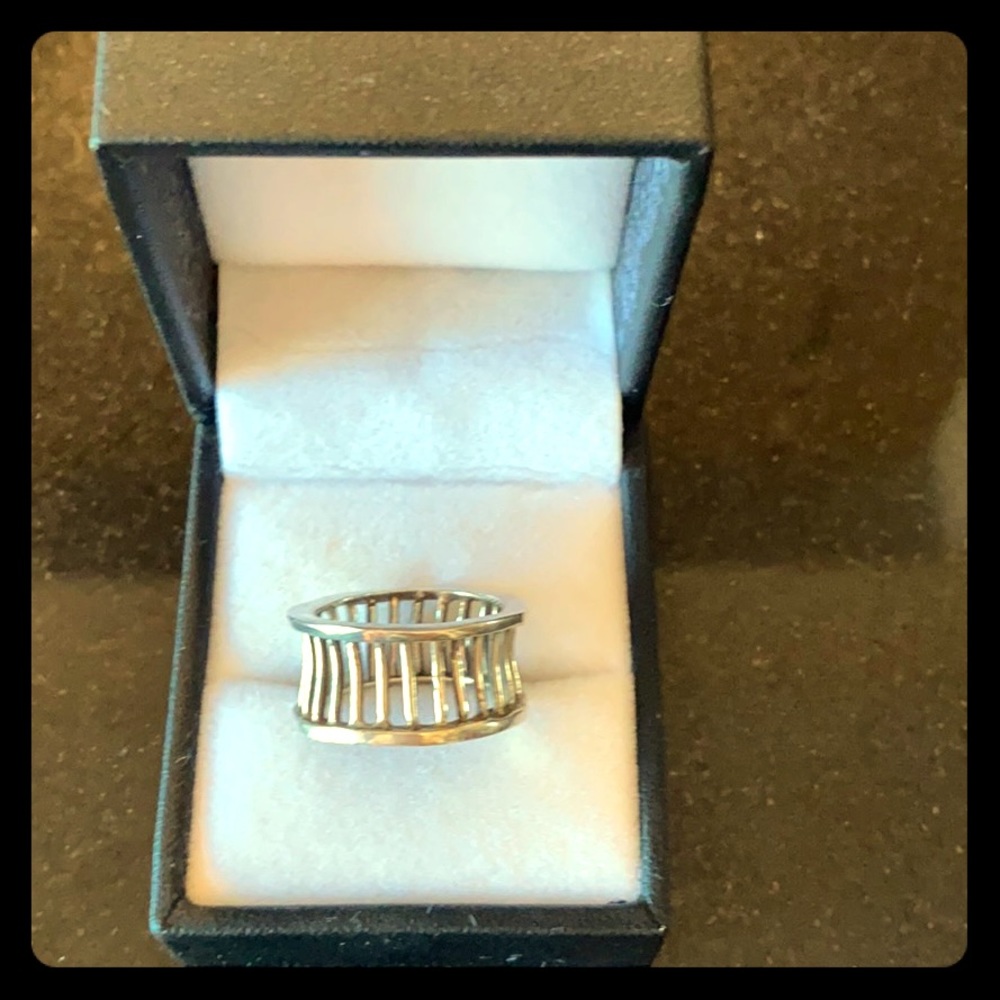 Sterling Silver Cage Ring